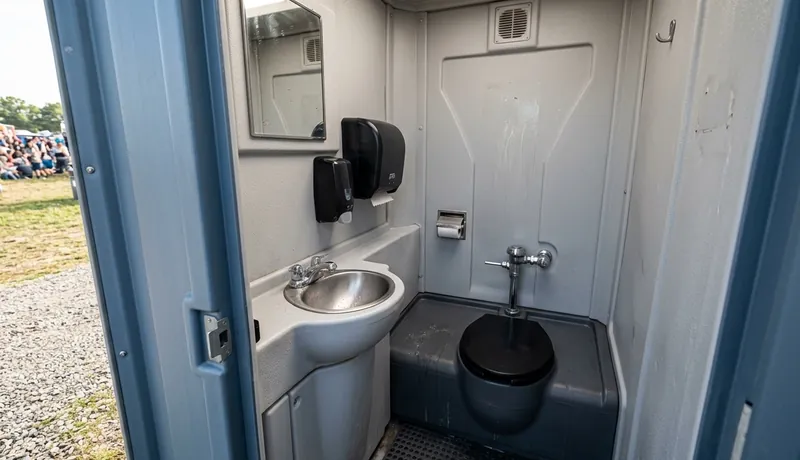 Deluxe Porta Potty (with Flushing) clean interior in Celina, Tx