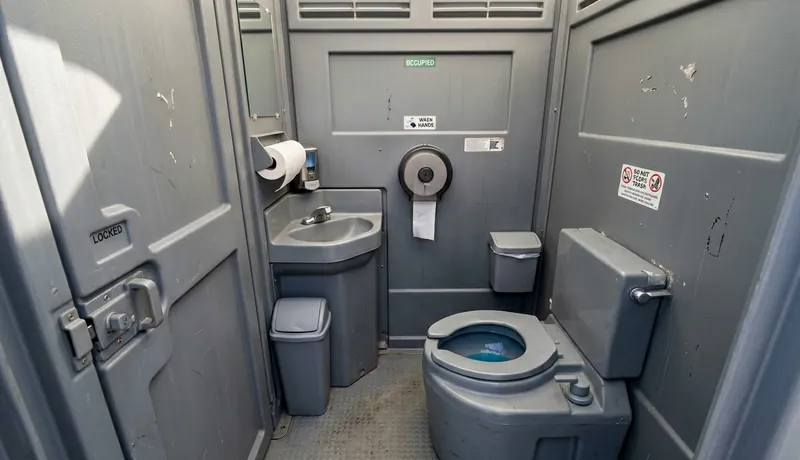 Flushable Porta Potty rental unit in Celina, Tx