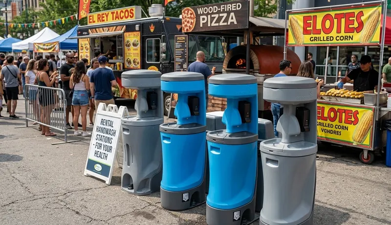 Portable Urinal Station event setup in Celina, Tx