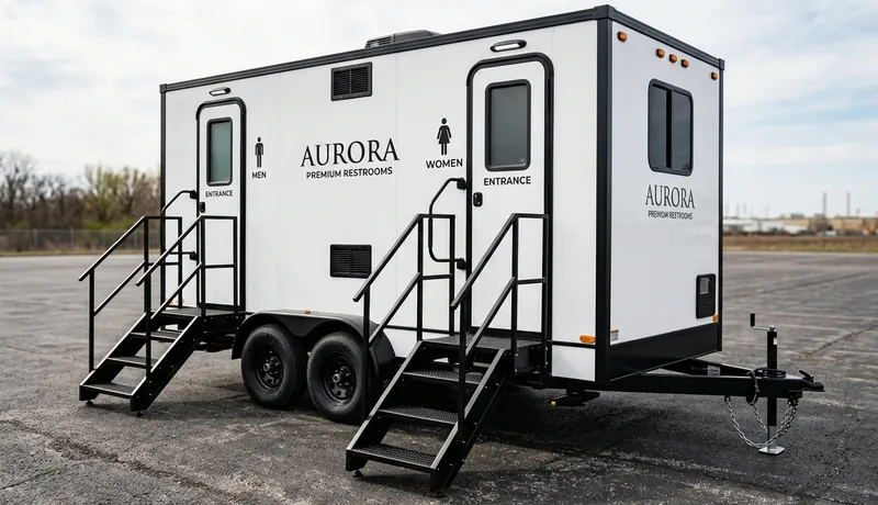 VIP Restroom Trailer rental unit in Celina, Tx