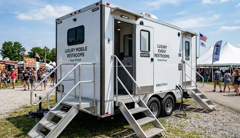 VIP Restroom Trailer delivery to site in Celina, Tx